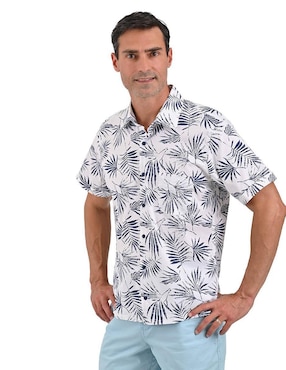 Camisa casual Michel Blanc manga corta para hombre