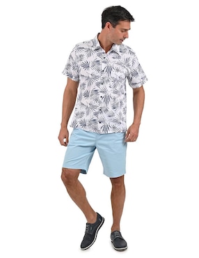 Camisa casual Michel Blanc manga corta para hombre