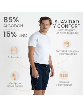 Bermuda 98 Coast AV de algodón para hombre