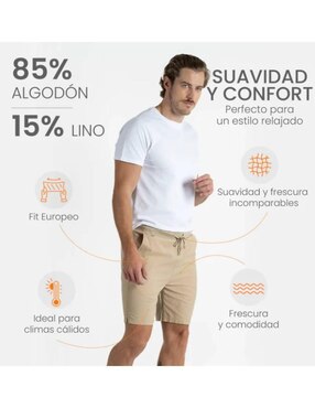 Bermuda 98 Coast AV de algodón para hombre