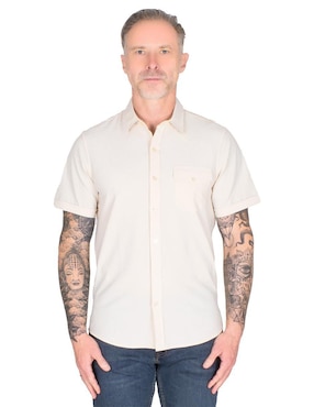Camisa casual Generra manga corta para hombre