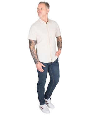 Camisa casual Generra manga corta para hombre