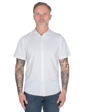 Camisa casual Generra manga corta para hombre