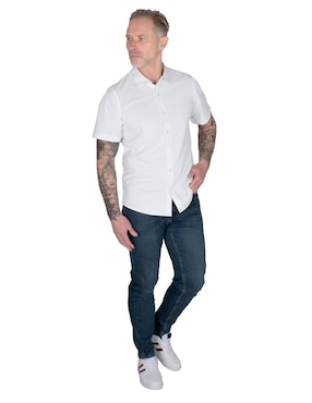 Camisa casual Generra manga corta para hombre