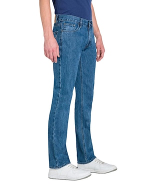 Jeans slim Oggi Jeans Vaxter lavado bleach para hombre