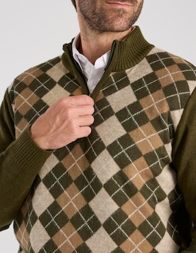 Suéter Regent Street cuello con cierre para hombre