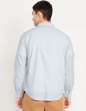 Camisa casual Old Navy de algodón manga larga para hombre