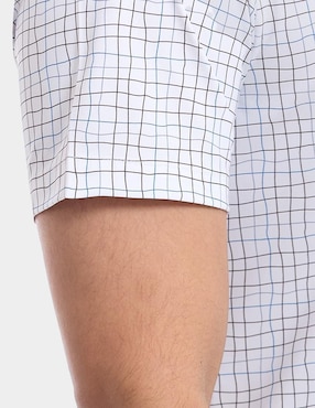 Camisa business casual Vittorio Forti manga corta para hombre