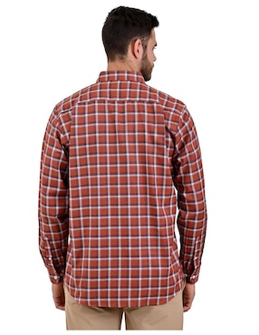 Camisa casual Michel Blanc de algodón manga larga para hombre