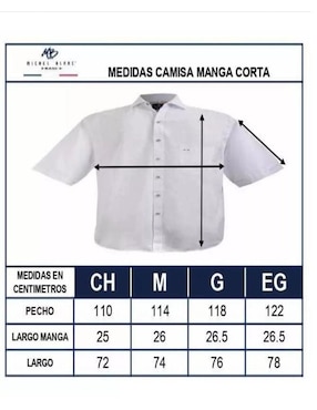 Camisa casual Michel Blanc de algodón manga larga para hombre