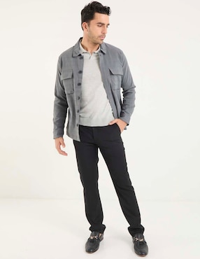 Sobrecamisa Haggar manga larga para hombre