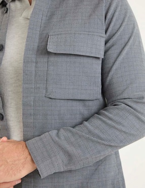 Sobrecamisa Haggar manga larga para hombre