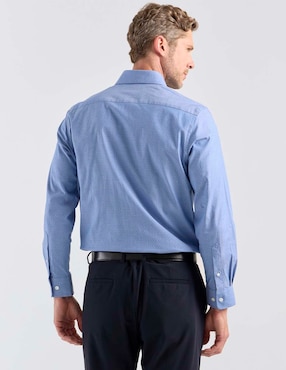 Camisa casual Haggar de algodón manga larga para hombre