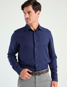 Camisa casual Haggar manga larga para hombre