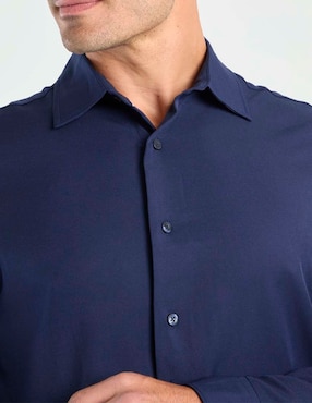 Camisa casual Haggar manga larga para hombre