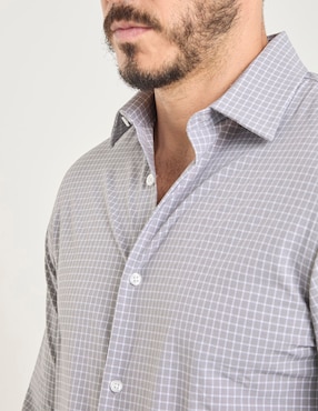 Camisa casual Haggar manga larga para hombre