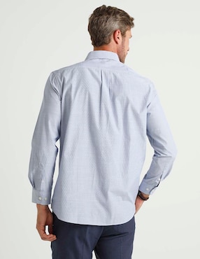 Camisa casual Haggar manga larga para hombre