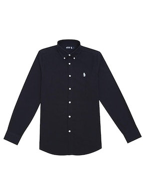 Camisa casual Hpc Polo de algodón manga larga para hombre
