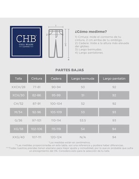 Jeans skinny Chb Chili Beans Clothing Co. Cadillac lavado obscuro para hombre