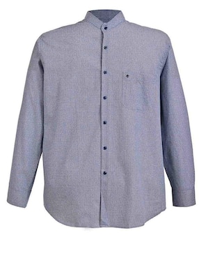 Camisa casual Michel Blanc de algodón manga larga para hombre