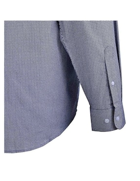 Camisa casual Michel Blanc de algodón manga larga para hombre