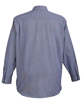 Camisa casual Michel Blanc de algodón manga larga para hombre