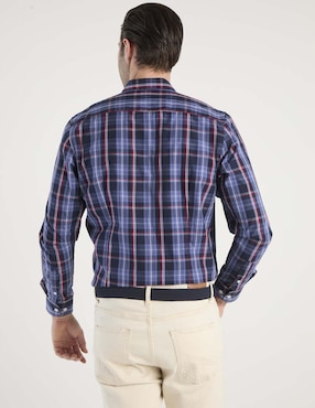Camisa casual Dioro de algodón manga larga para hombre