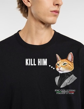 Playera Fnc Collezioni Kill Him cuello redondo para hombre