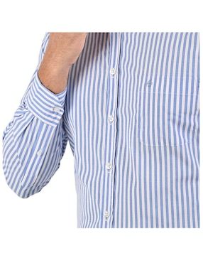 Camisa casual Michel Blanc manga larga para hombre