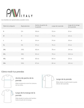 Playera tipo polo Pavi Italy para hombre