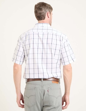 Camisa casual Cavalatti de algodón manga corta para hombre