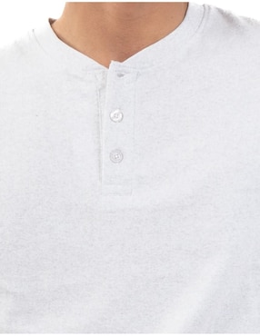 Playera Quarry cuello henley para hombre