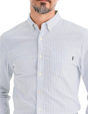 Camisa casual Dockers de algodón manga larga para hombre