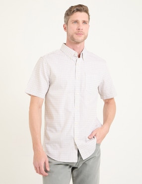 Camisa casual Dockers de algodón manga corta para hombre