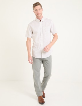 Camisa casual Dockers de algodón manga corta para hombre
