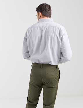 Camisa casual Dockers de algodón manga larga para hombre