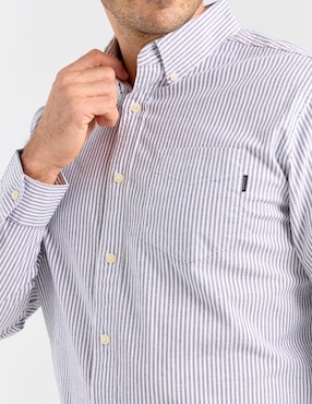 Camisa casual Dockers de algodón manga larga para hombre