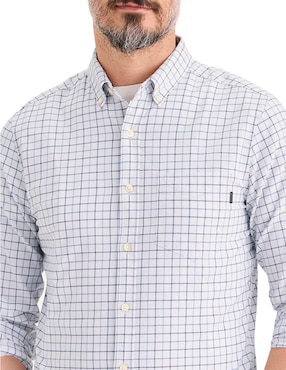 Camisa casual Dockers de algodón manga larga para hombre