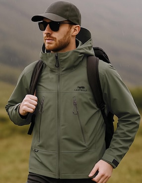 Chamarra cazadora Lastwolf impermeable con capucha para hombre