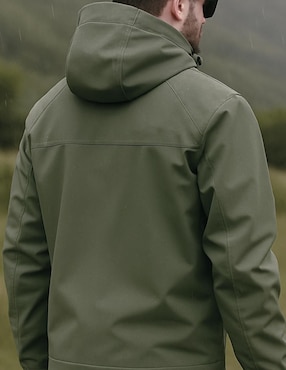 Chamarra cazadora Lastwolf impermeable con capucha para hombre