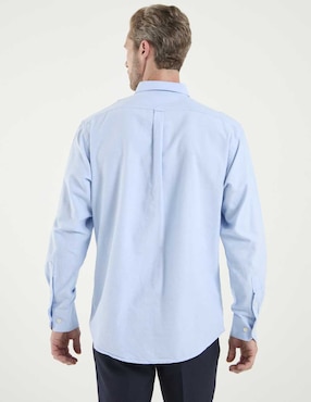 Camisa casual Izod de algodón manga larga para hombre