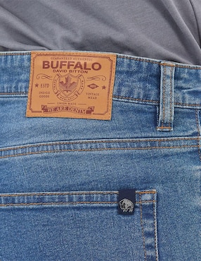 Jeans straight Buffalo Jeans David Bitton lavado stone wash para hombre