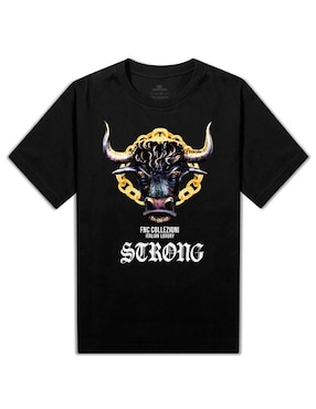 Playera Fnc Collezioni bull strong cuello redondo para hombre