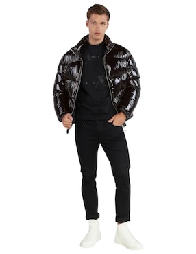 Chamarra acolchada Armani Exchange impermeable capitonada para hombre