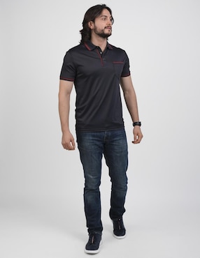 Playera tipo polo Huggo Valentino para hombre