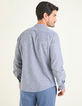 Camisa casual Costavana de algodón manga larga para hombre