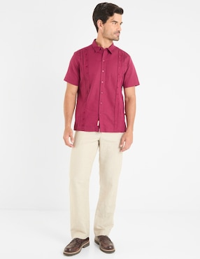 Guayabera manga corta Costavana para hombre