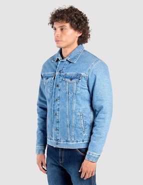 Chamarra denim Oggi Jeans de mezclilla con bolsillos para hombre