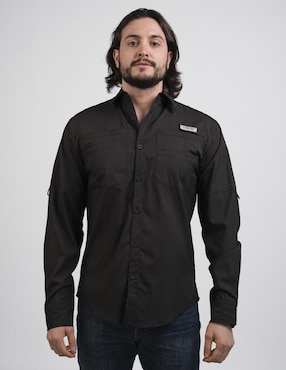 Camisa casual Pavini manga larga para hombre