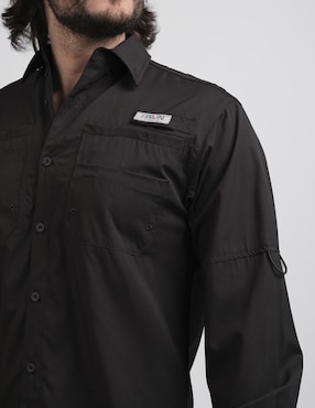 Camisa casual Pavini manga larga para hombre
